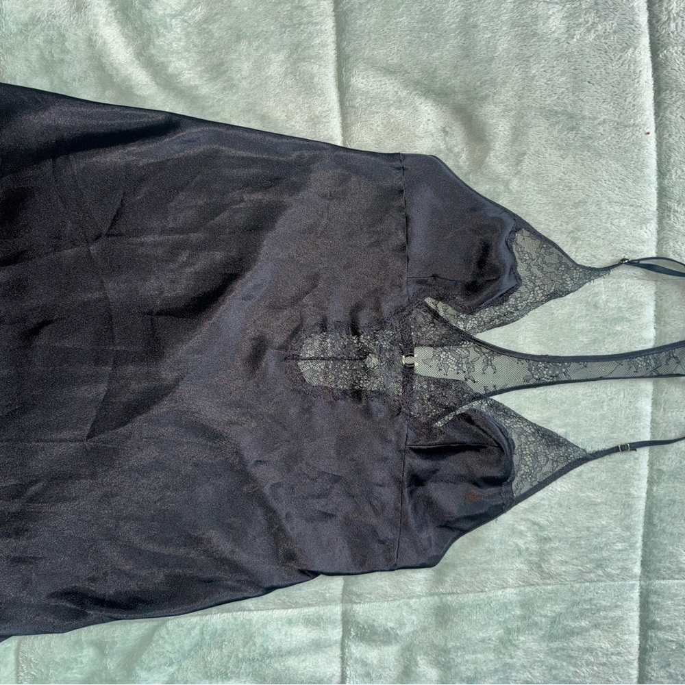 Victoria's Secret Black Lace Slip Dress ((no size tag)) - Picture 11 of 13